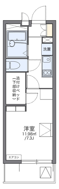 レオパレスシェルパ日進 間取り図