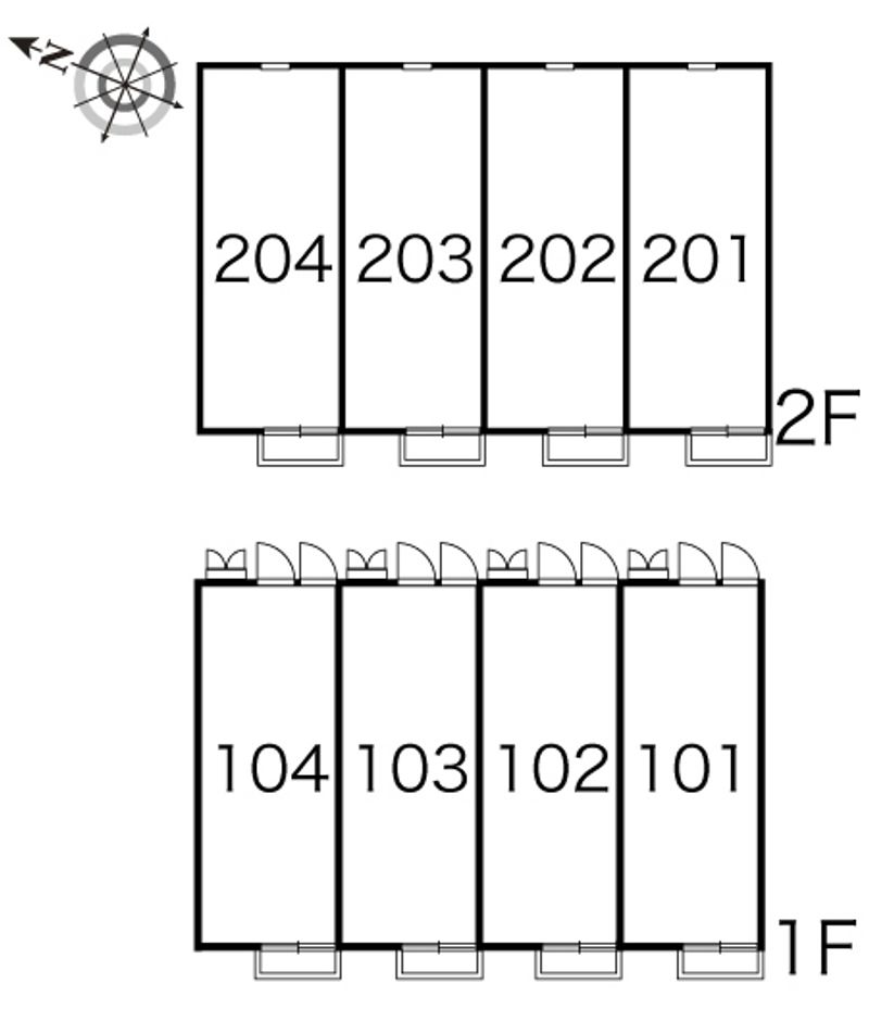 レオパレスゼフィール 間取配置図