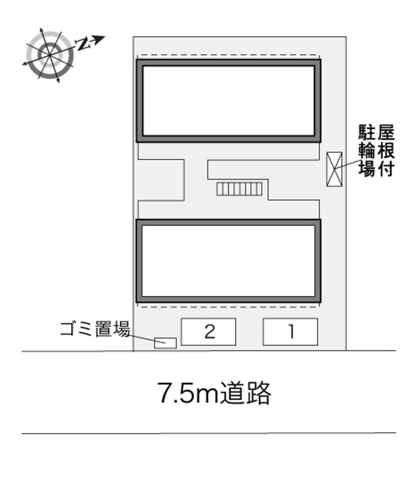 レオパレスサンライズ 配置図