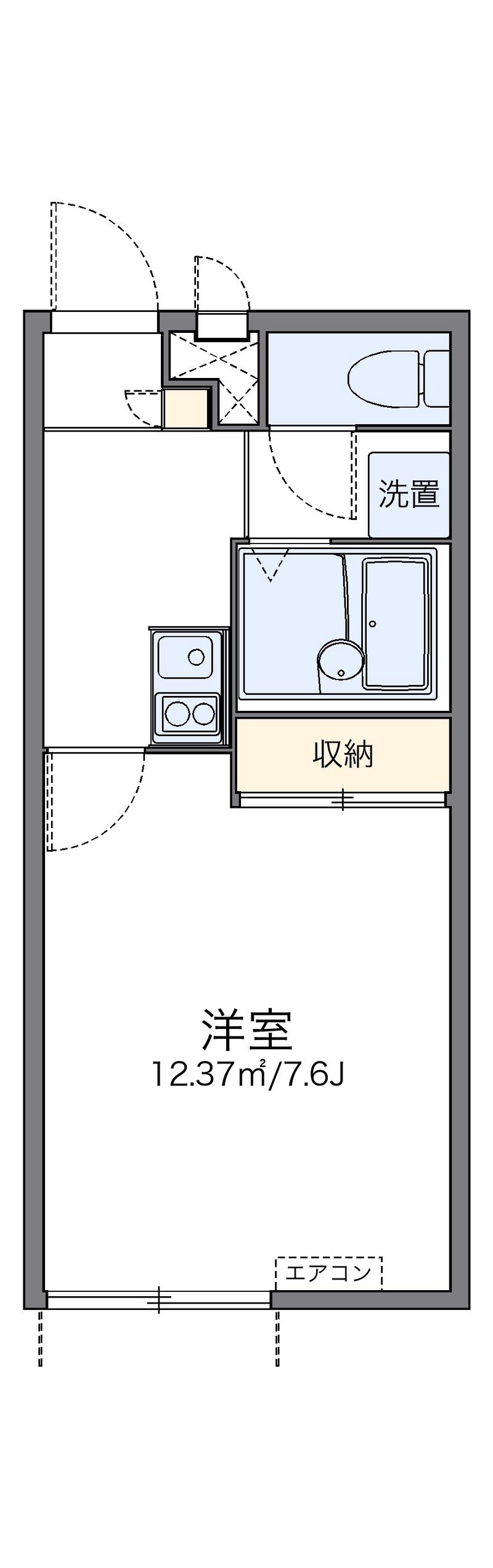 レオパレスクレールアミラ 間取図