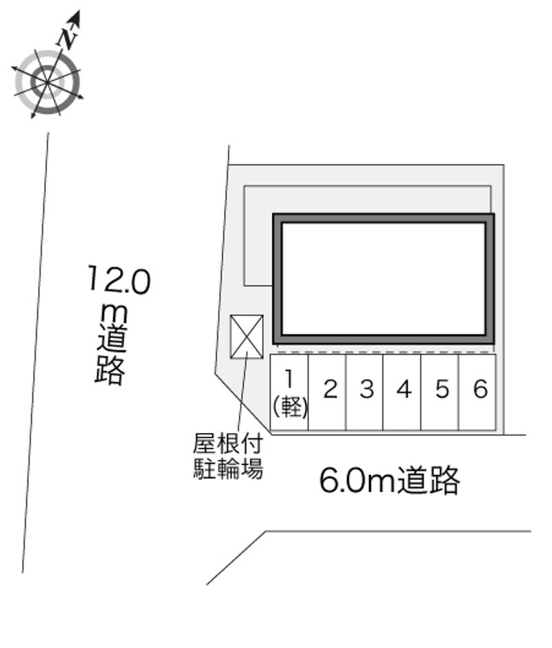 レオパレスハマダテ 駐車場