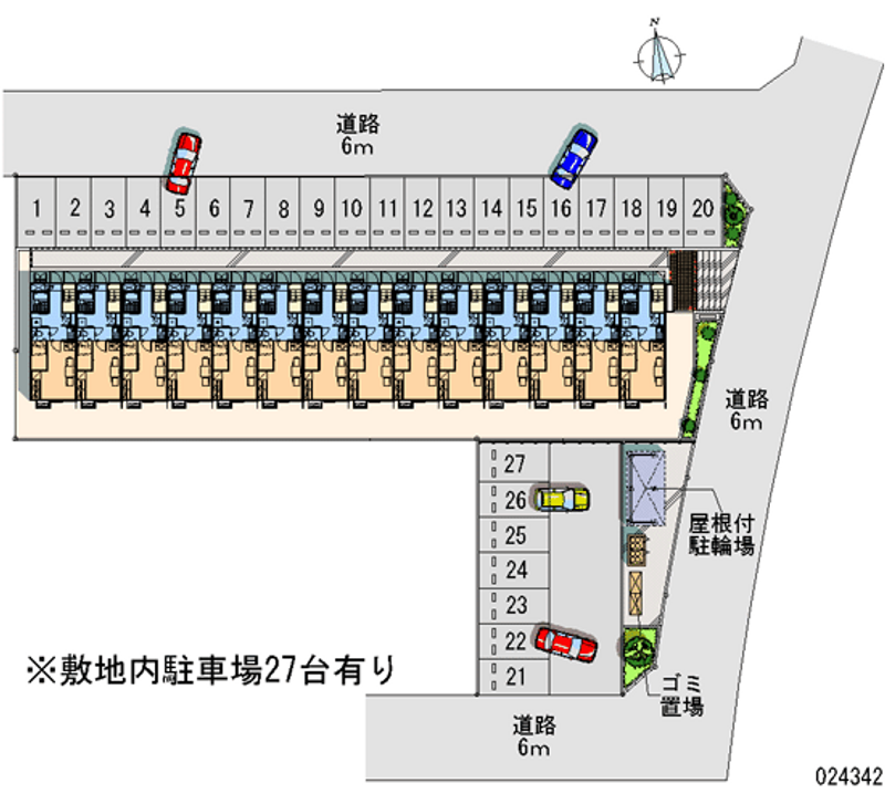 レオパレスパインヒルズ 月極駐車場