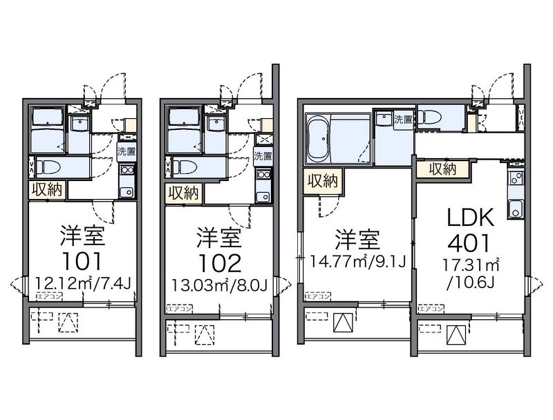 レオネクスト新代田 間取図