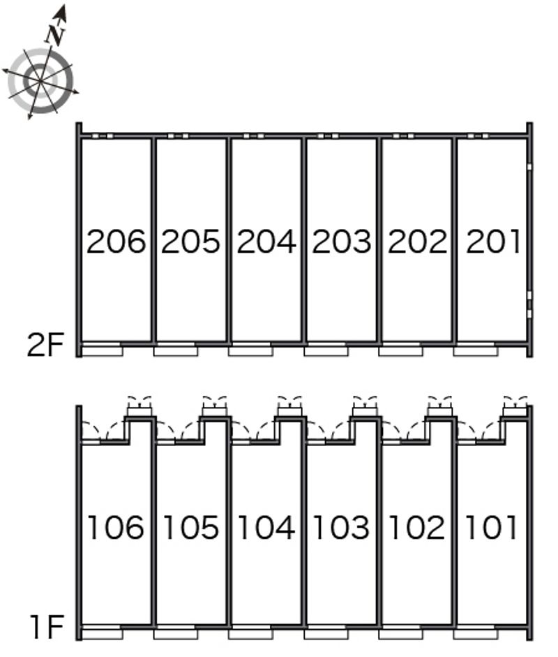 レオネクストビッグ 間取配置図
