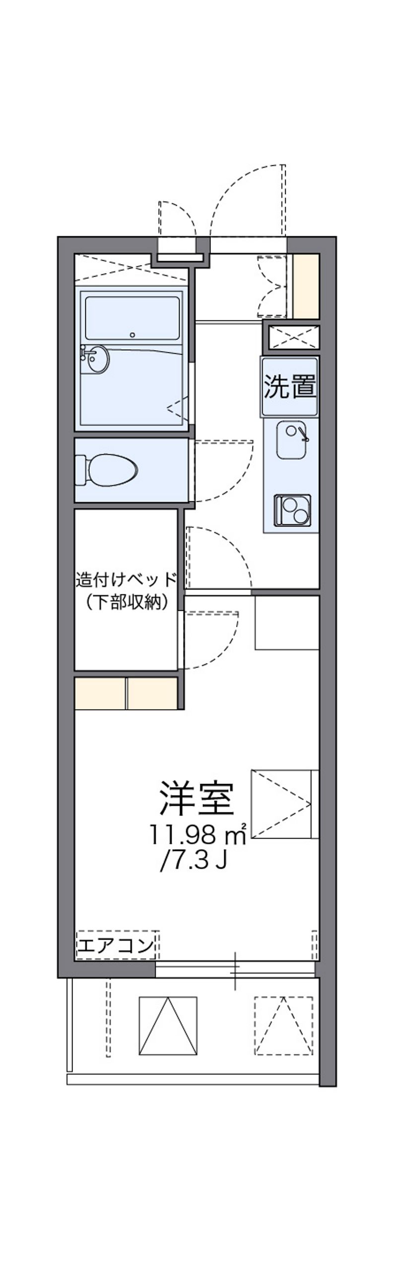 レオパレスアーチェロコル 間取図