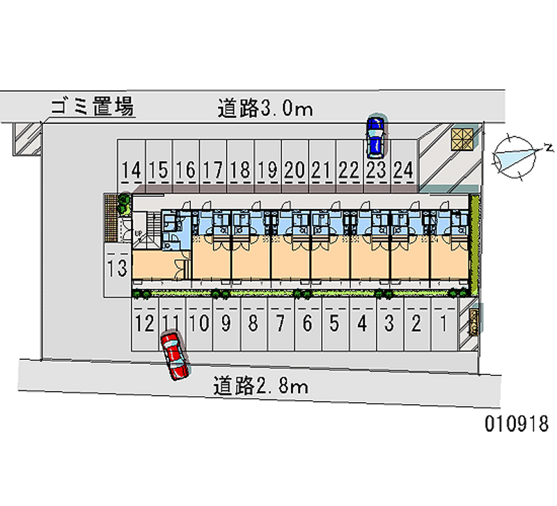 10918 bãi đậu xe hàng tháng