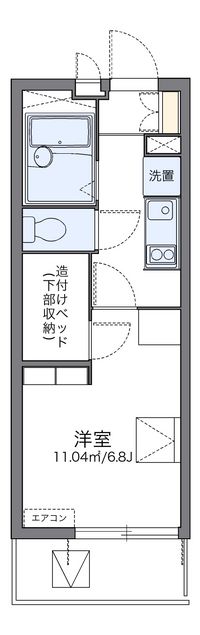 レオパレスβ 間取り図