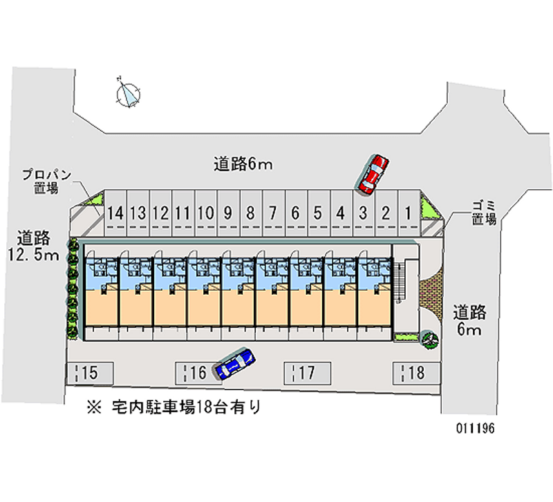 レオパレスウェーブ 月極駐車場