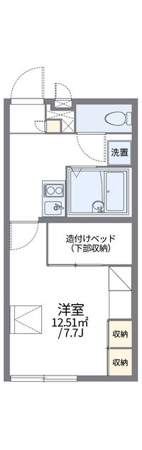 レオパレスフォンティーヌ 間取り図