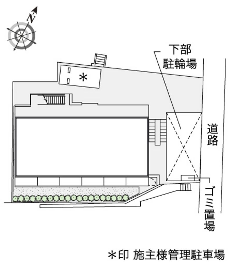 レオパレスキュア横浜 配置図