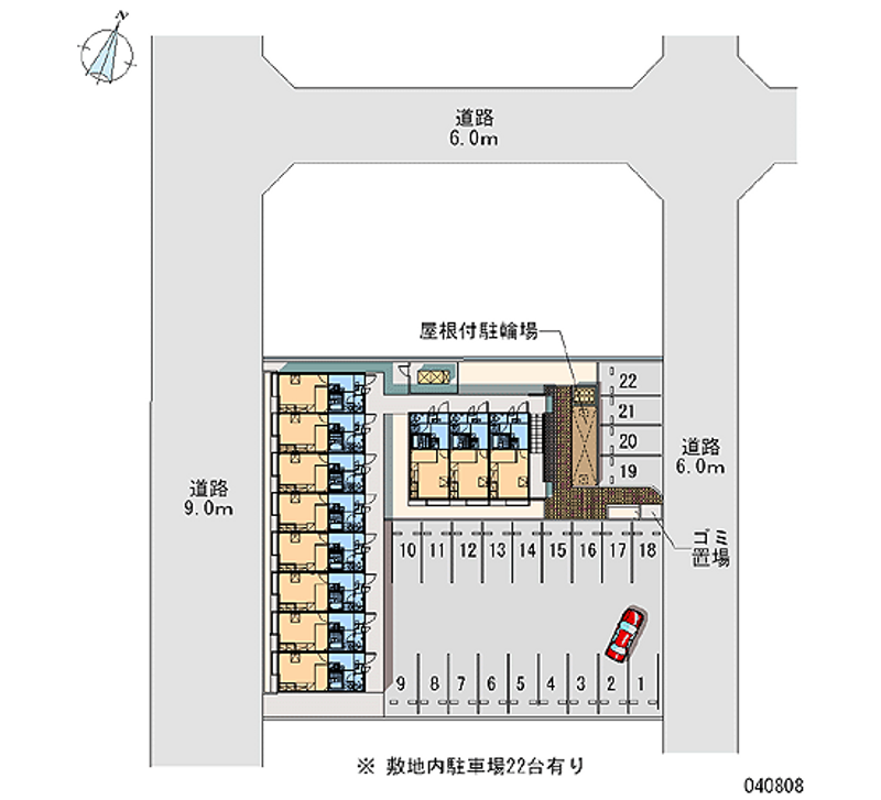 レオパレス伊料 月極駐車場