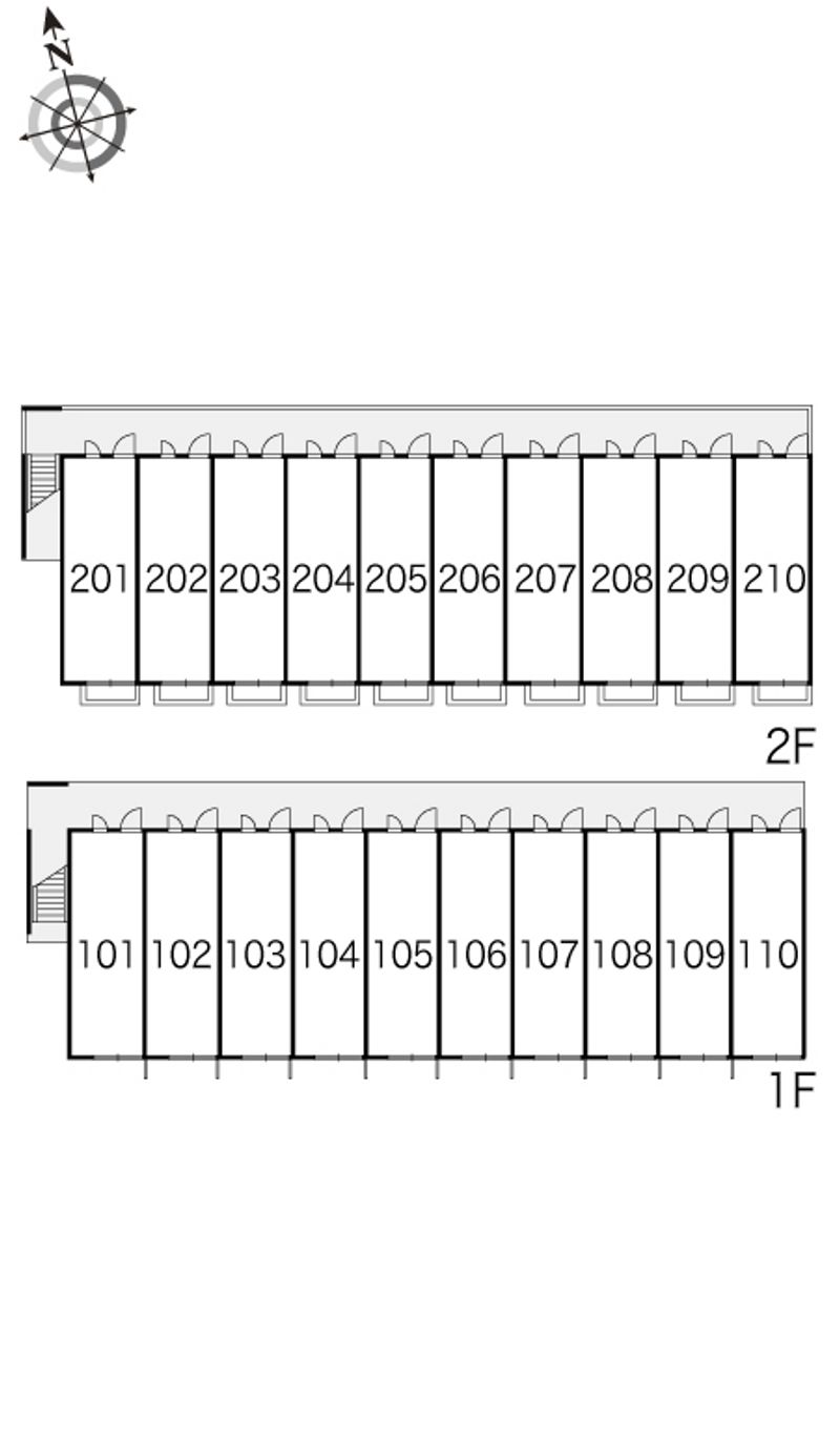 レオパレスＭＡＳＡ−αⅢ’０４ 間取配置図