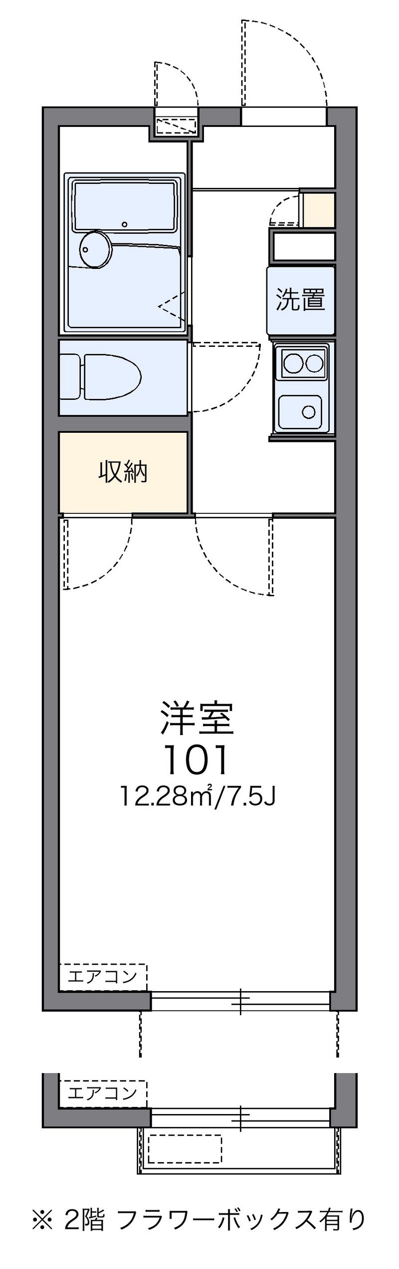レオパレス湘南クオーレ 間取図