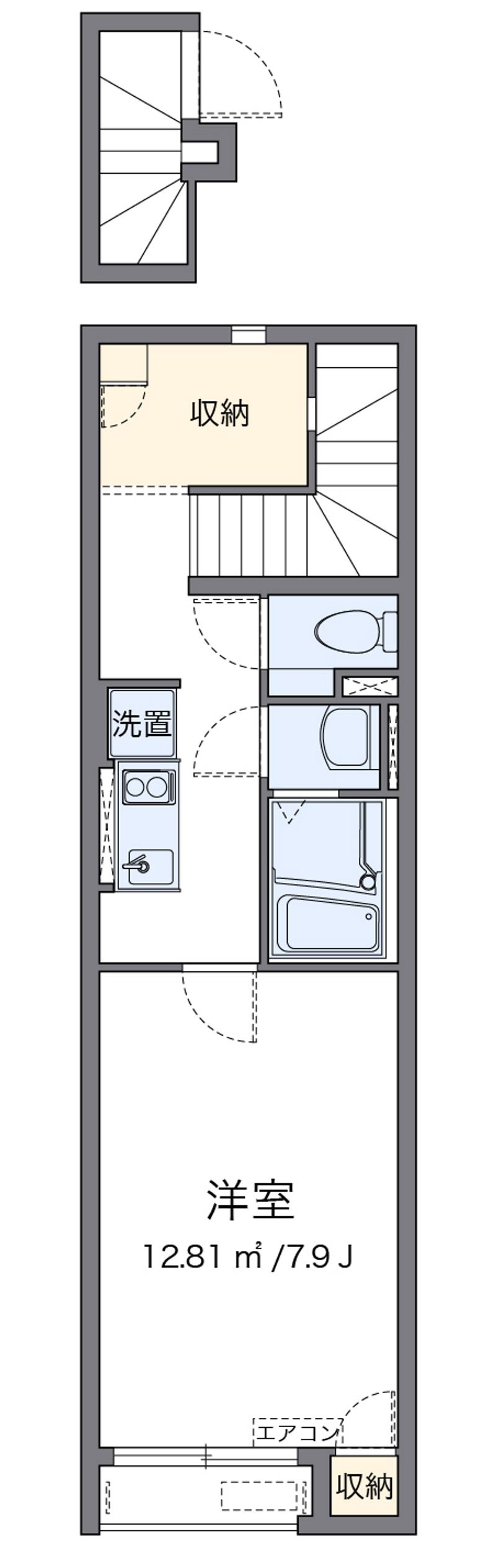 クレイノふかしのⅡ 間取図