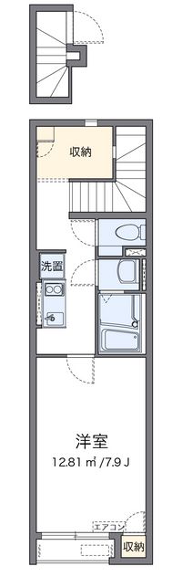 クレイノふかしのⅡ 間取り図