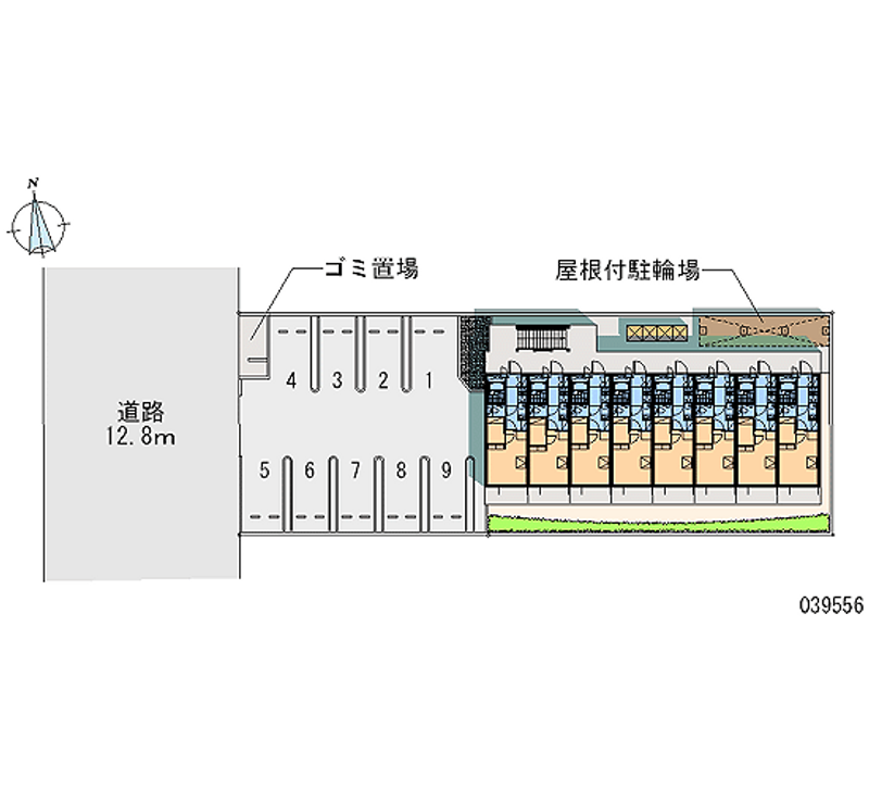 レオパレスクレール千鳥 区画図