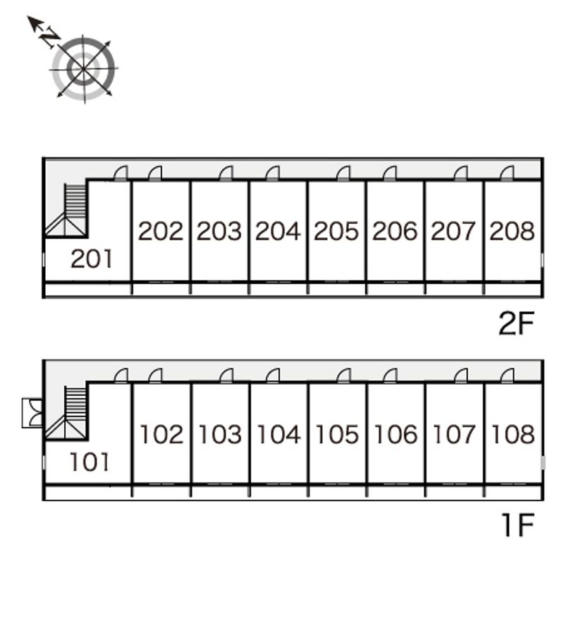 レオパレスカリーグ 間取配置図