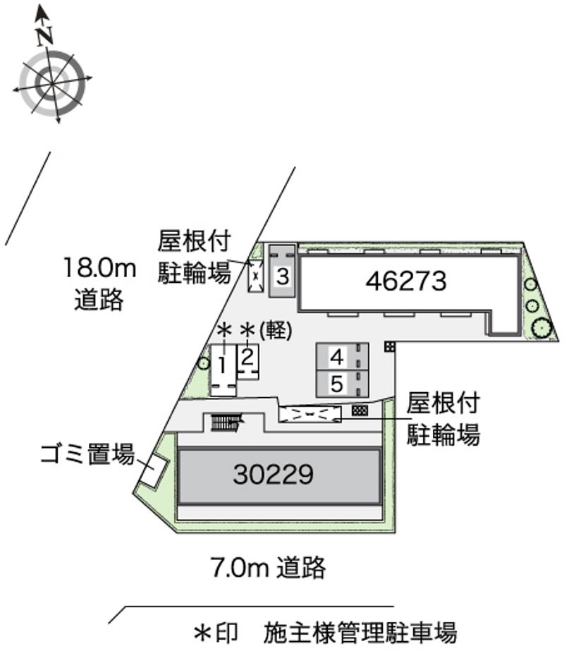 レオパレスマラナタ　ハイツ 配置図