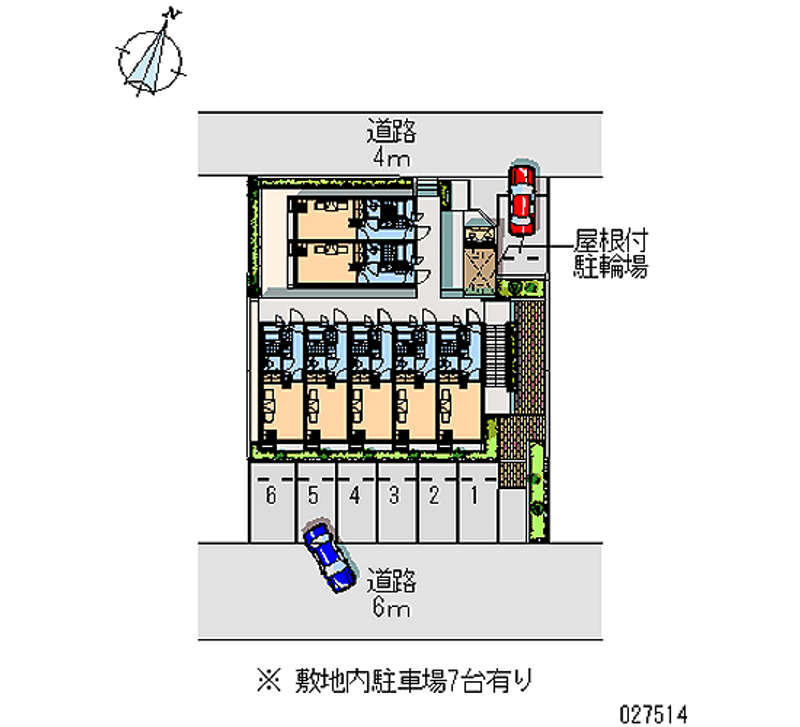 レオパレスレークロード 月極駐車場