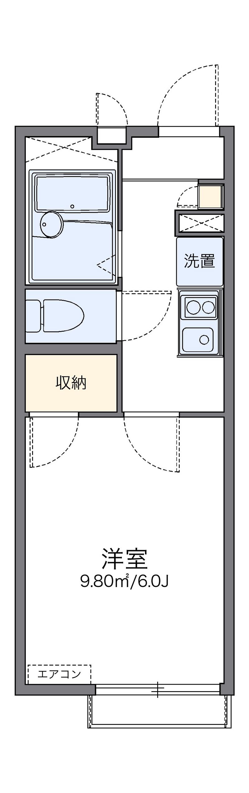 レオパレスサンガーデン 間取図