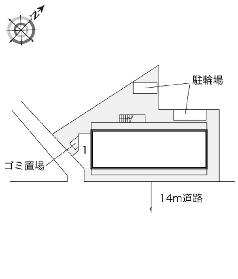レオパレスＮＯＲＴＨⅤ 配置図