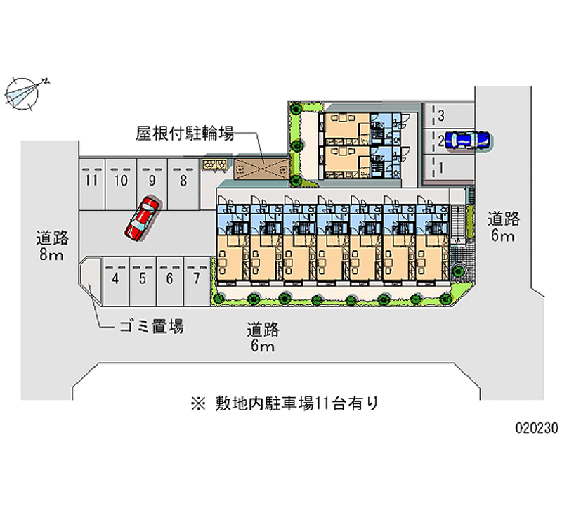 レオパレス向陽 月極駐車場