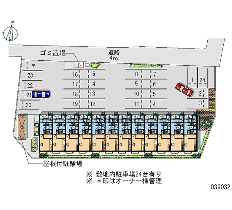 39032 Monthly parking lot