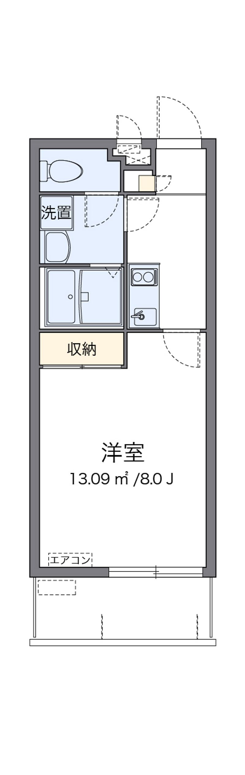 クレイノチビラーサン　Ｋ 間取図
