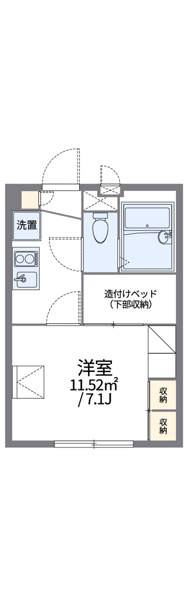 レオパレス谷保第三公園 間取図