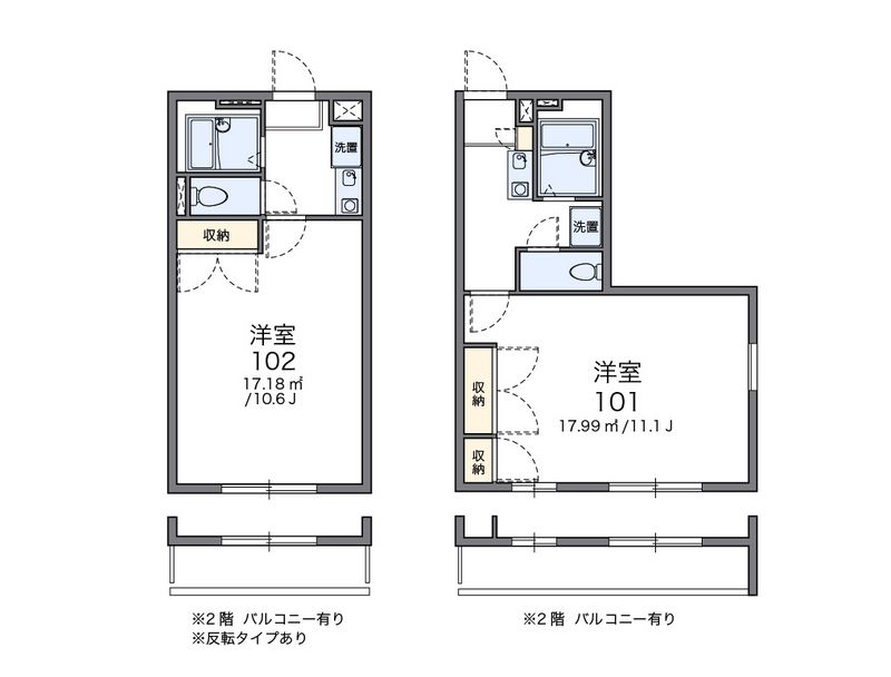 レオパレスＲＵＮＡ 間取図