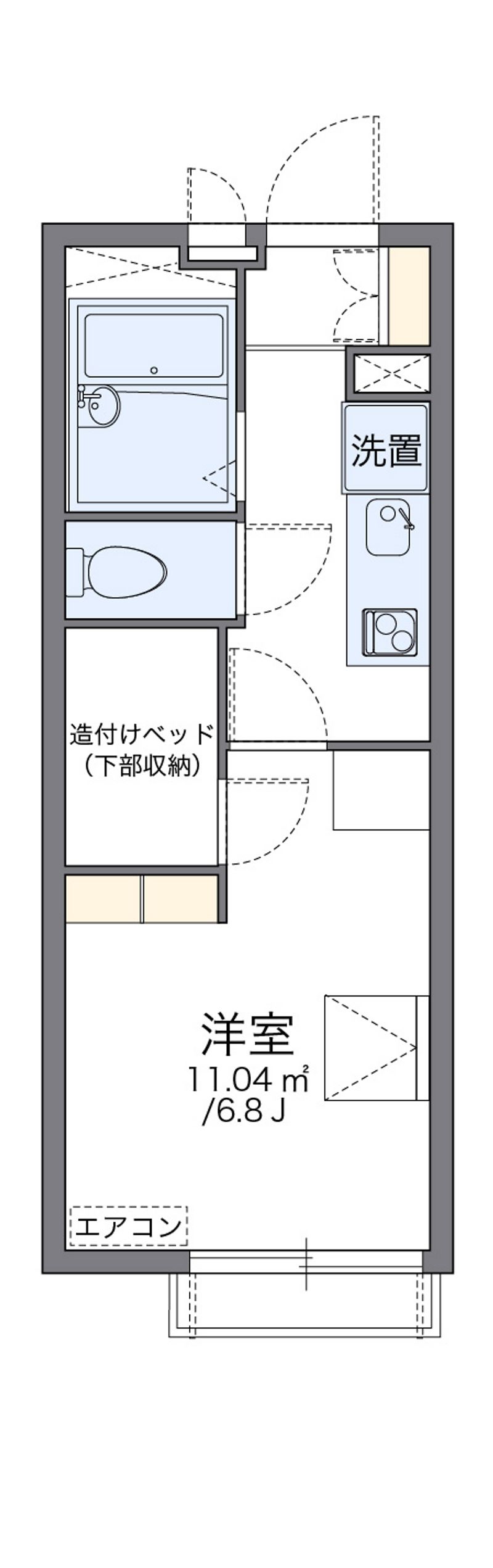 レオパレスパタータⅡ 間取図