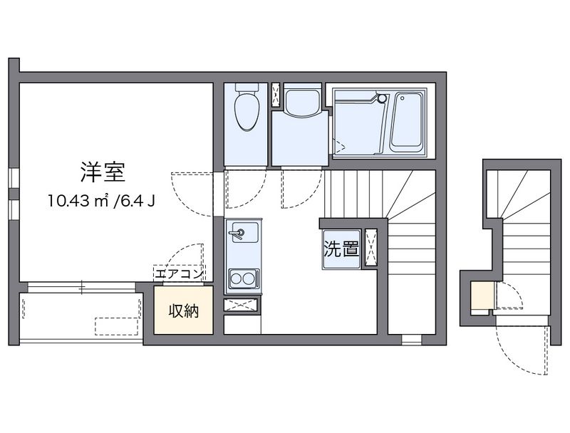 クレイノＬＩＮＡＴＥＲＲＡＣＥ 間取り
