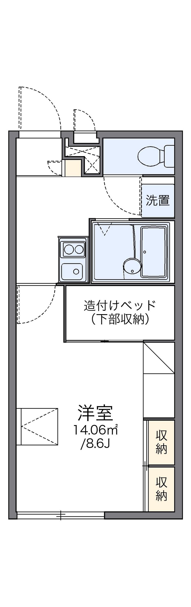 レオパレスＫＩＭＵＲＡ 間取り