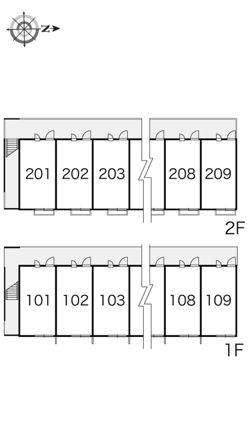 レオパレスレスポワール 間取配置図