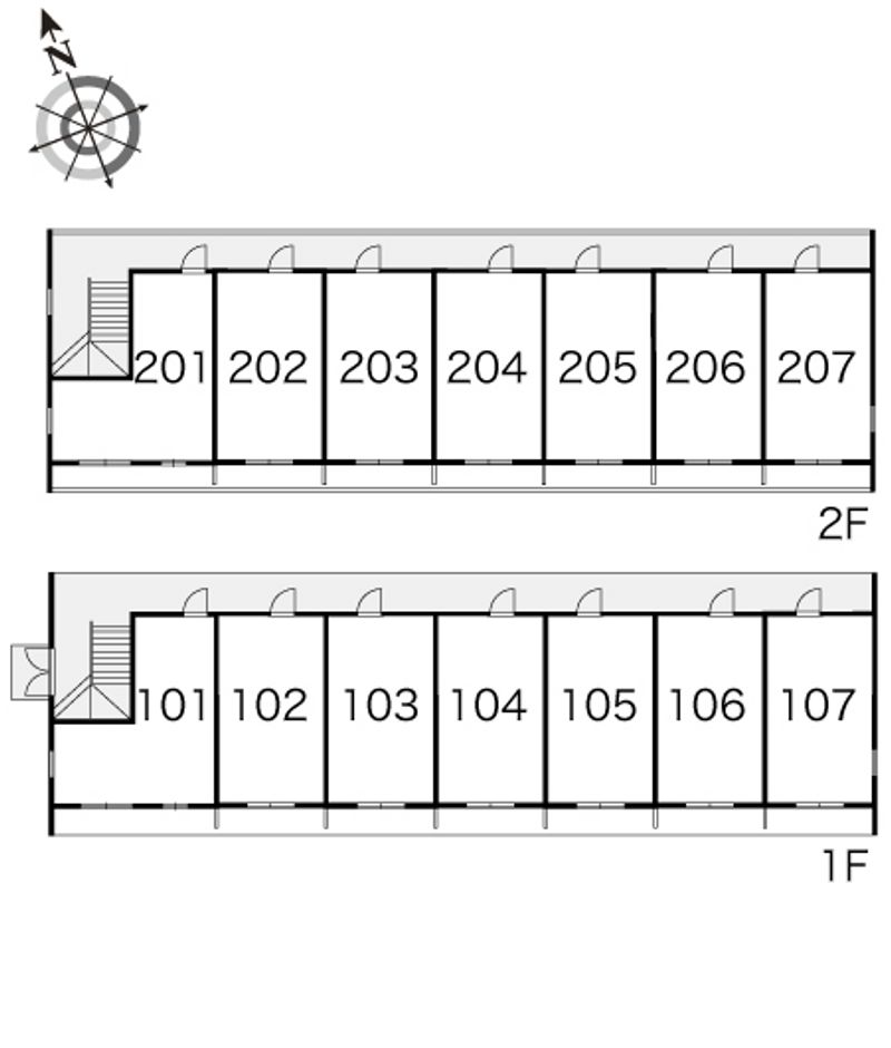 レオパレスホワイエⅢ 間取配置図