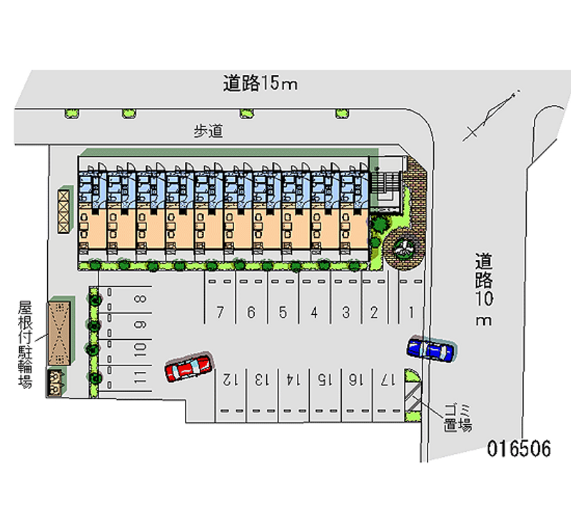 16506 Monthly parking lot