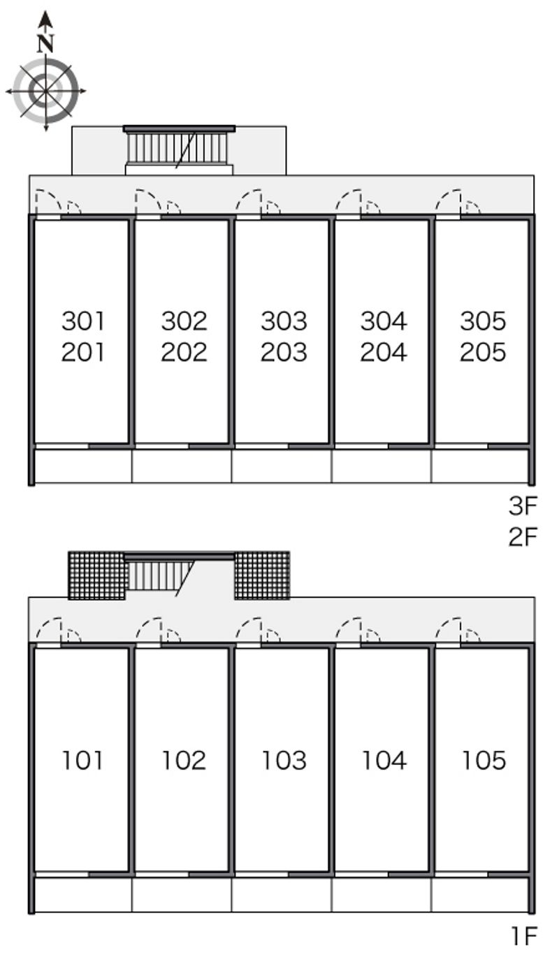 レオパレスマイン 間取配置図