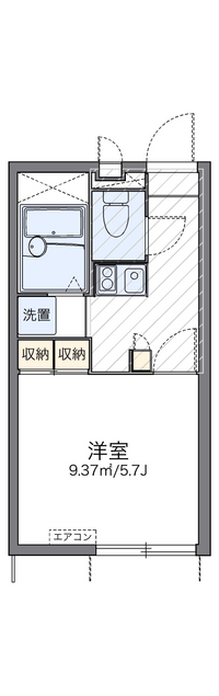 レオパレスフォレスタ 間取り図