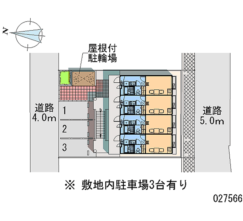 レオパレス春日 区画図