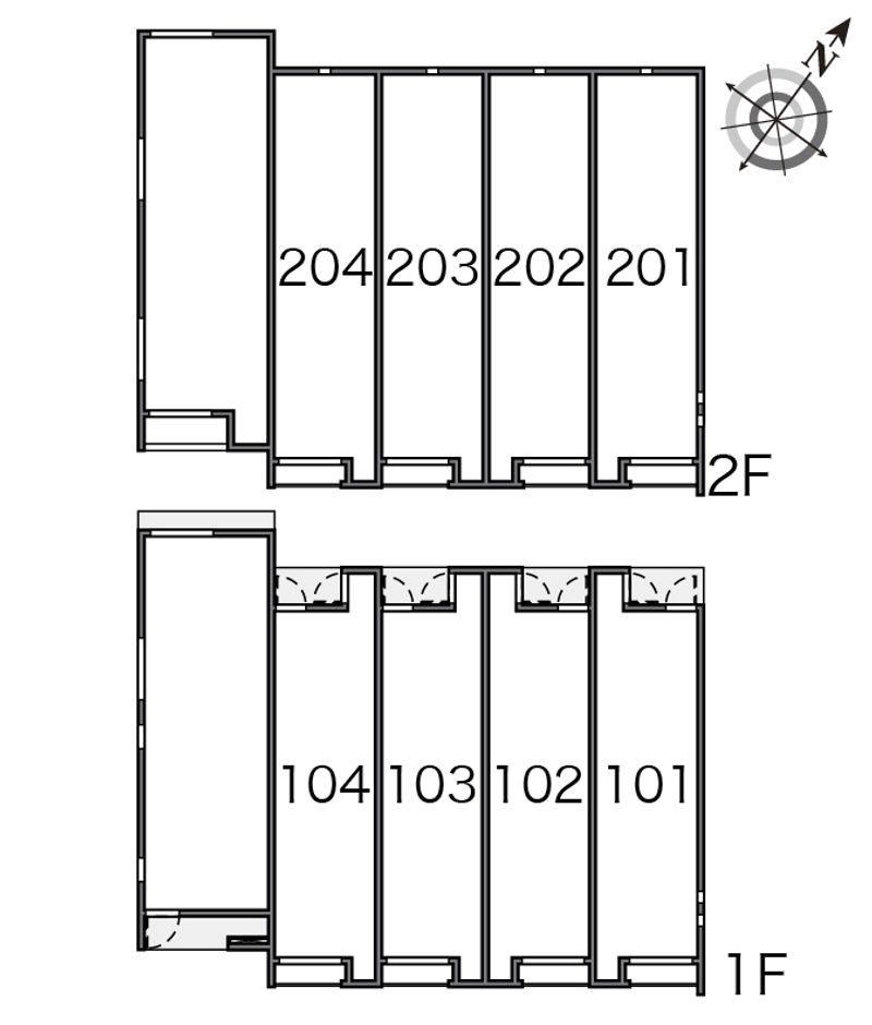 クレイノアダージョ 間取り配置図