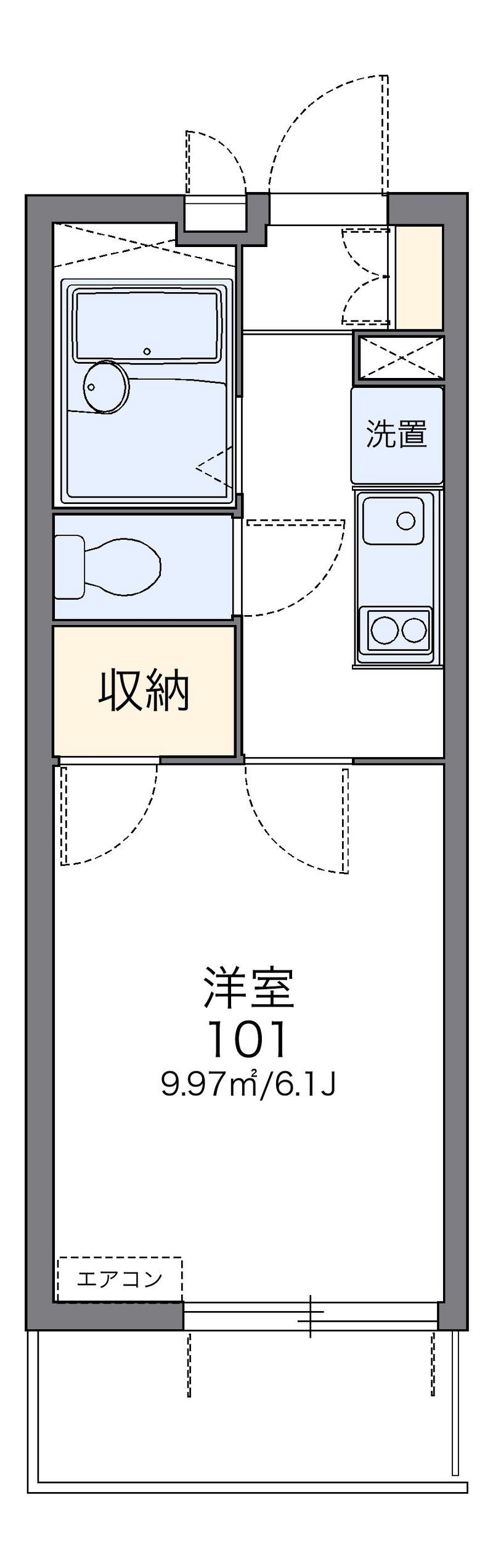 レオパレスＴＹ　ベルツリー 間取図