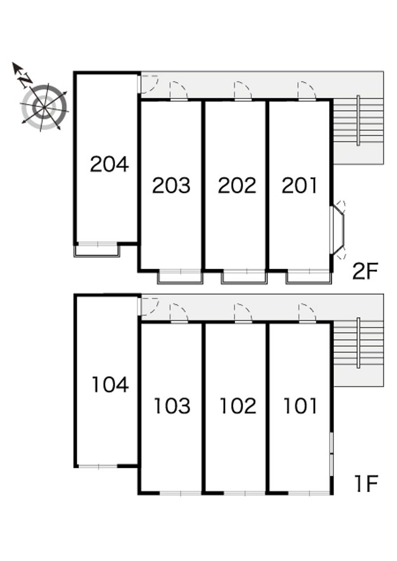 レオパレス駒の舞 間取り配置図