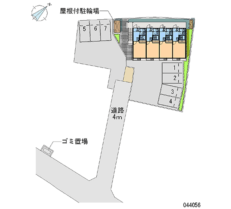 レオパレスパーシモン 月極駐車場