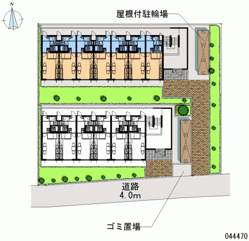 レオパレスパルコートＣ 区画図