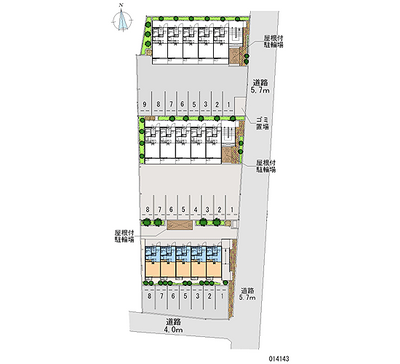 14143 Monthly parking lot