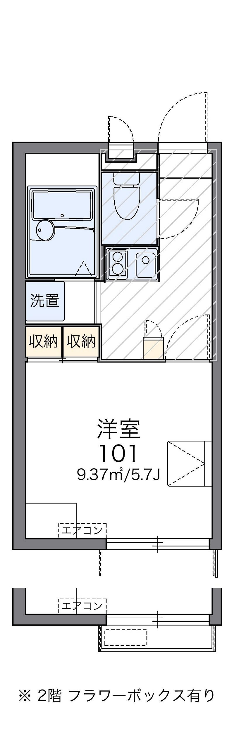 レオパレスシーガル羽田 間取図