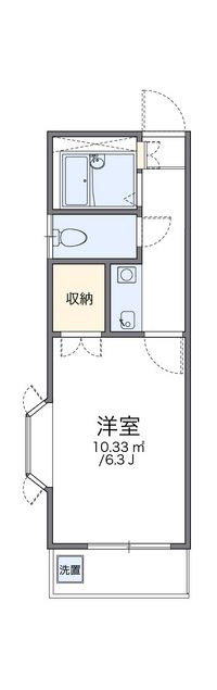 レオパレス枝光 間取り図