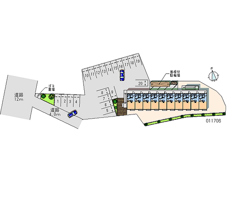 11706 Monthly parking lot