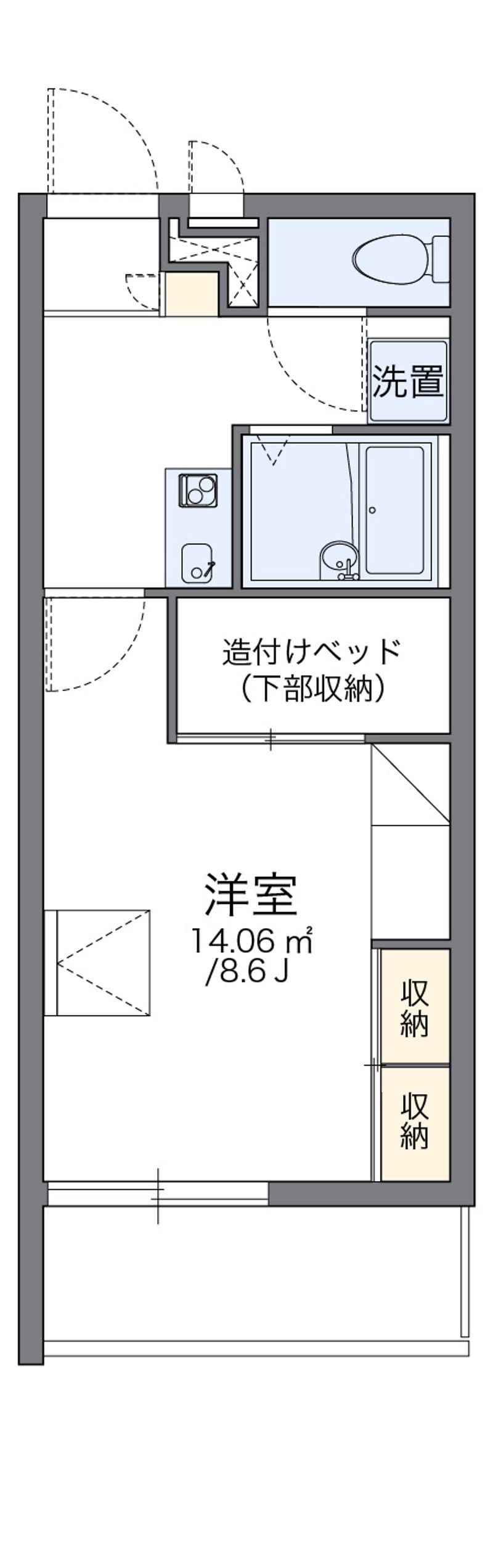 レオパレス朝日 間取図