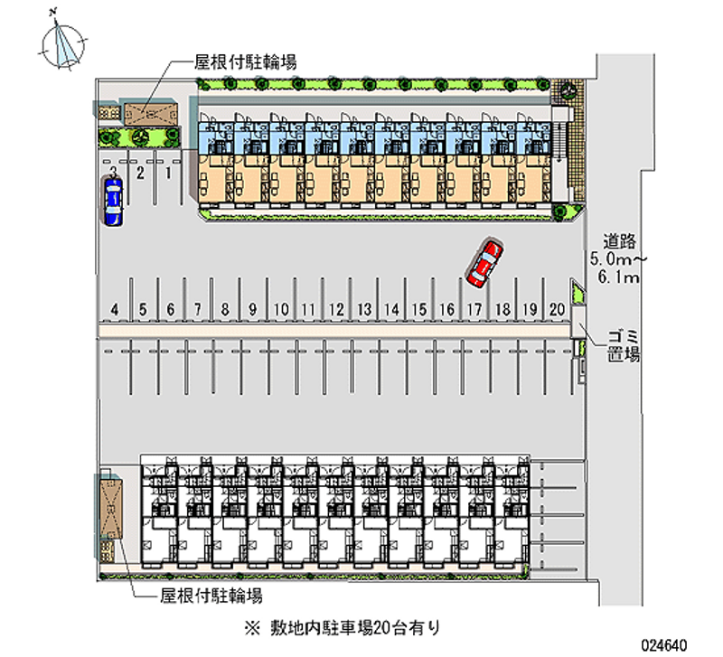 レオパレスカーム 月極駐車場